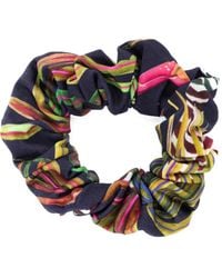 Lygia & Nanny - Zijden Scrunchie Met Patroon - Lyst