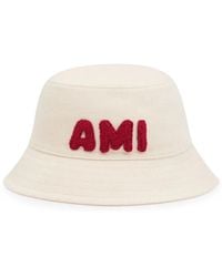 Ami Paris - Logo-Appliqué Bucket Hat - Lyst
