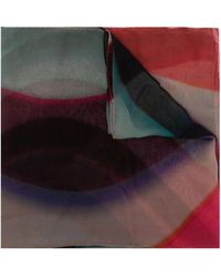 Paul Smith - Silk Spray Swirl Scarf - Lyst