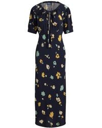 Polo Ralph Lauren - Floral Keyhole Midi Dress - Lyst