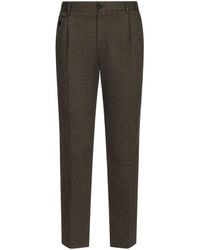 Dolce & Gabbana - Pressed-Crease Tailored Trousers - Lyst