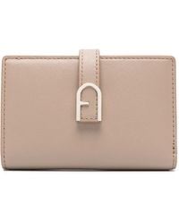 Furla - Logo-Plaque Leather Wallet - Lyst