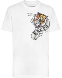 Philipp Plein - T-Shirt Round Neck Ss Tattoo - Lyst
