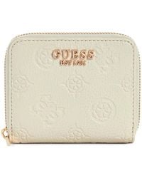 Guess - Cresidia Logo-Embossed Zip-Around Wallet - Lyst
