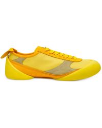 McQueen - Panelled Lace-Up Sneakers - Lyst