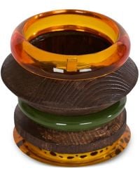 Balmain - Set De Pulseras Con Diseño Geométrico - Lyst