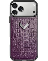 Velante - Alligator-Effect Leather Iphone 17 Pro Phone Case - Lyst