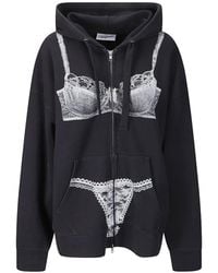 VAQUERA - Tromp L'Oiel Hoodie Met Rits - Lyst