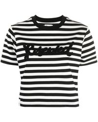 Izzue - Patch-detail Stripe-pattern T-shirt - Lyst