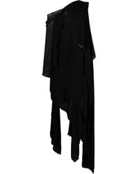 Yohji Yamamoto - Asymmetric Cotton-Blend Dress - Lyst