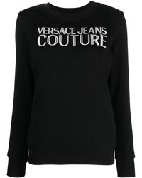 Versace - Sweater Met Geborduurd Logo - Lyst