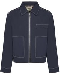 Carrera - Contrast-Stitch Zip-Up Jacket - Lyst