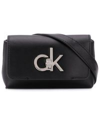Calvin Klein Marsupio con applicazione - Nero