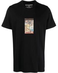 Maharishi - T-Shirt aus Bio-Baumwolle mit Print - Lyst