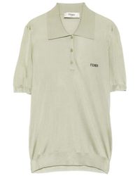 Fendi - Button-Up Polo Shirt - Lyst