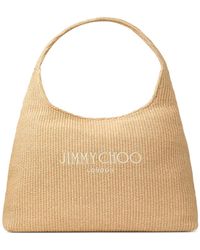 Jimmy Choo - Large Beach Diamond Shoulder Bag - Lyst