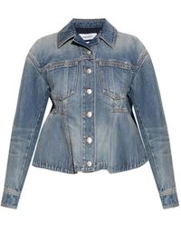 McQueen - Veste En Jean - Lyst