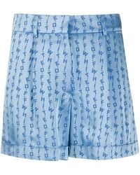 Off-White c/o Virgil Abloh - Jacquard Logo Shorts - Lyst
