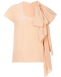 Delpozo Bow Detail Blouse - Pink