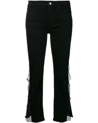 J Brand 'Selena' Cropped-Jeans - Schwarz
