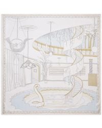 Tory Burch - The Pool Silk Square Scarf - Lyst
