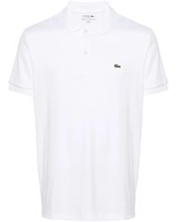 Lacoste - Polo En Coton À Patch Logo - Lyst