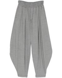COMME DES GARÇON BLACK - Pantalon Ample À Motif Pied-De-Poule - Lyst