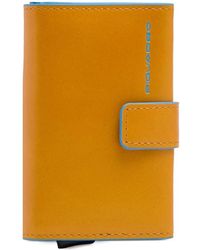 Piquadro - Pop-Up Leather Cardholder - Lyst