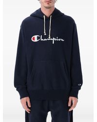 Champion - Logo-Embroidered Hoodie - Lyst