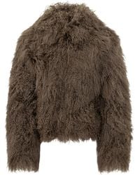 Martha Louis - Shearling-Effect Jacket - Lyst
