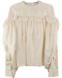 Jil Sander - Ruffled Top - Lyst