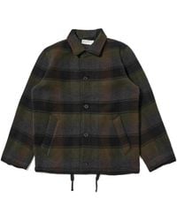 Universal Works - Button-Fastening Checked Jacket - Lyst