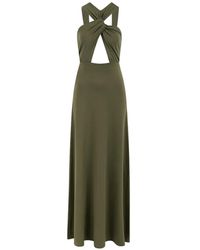 CAYET - Naomi N4 Twist-Detail Cutout Maxi Dress - Lyst