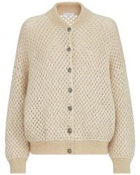 Brunello Cucinelli - Dazzling Net Knit Bomber Jacket - Lyst