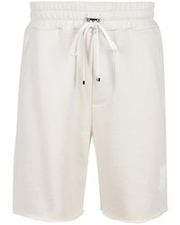 Amiri - Logo-Print Cotton Track Shorts - Lyst