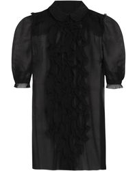 Dolce & Gabbana - Ruffled Collared Blouse - Lyst