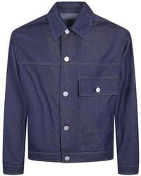 Giorgio Armani - Classic Denim Jacket - Lyst