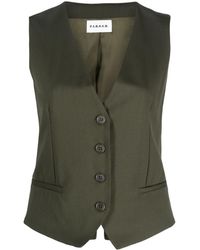 P.A.R.O.S.H. - Button-up Wool Gilet - Lyst