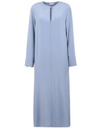 Max Mara - Maxi Keyhole-Detail Long-Sleeve Dress - Lyst
