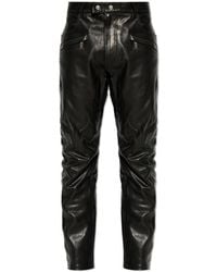 DSquared² - Leather Trousers - Lyst