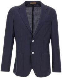 BOSS - Blazer À Simple Boutonnage - Lyst