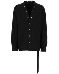 Rick Owens - Larry Snap-Fastening Strap-Detail Shirt - Lyst