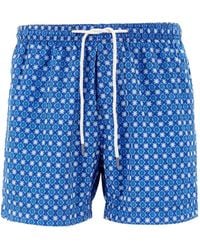 Peninsula - La Maddalena Geometric-Print Swim Shorts - Lyst