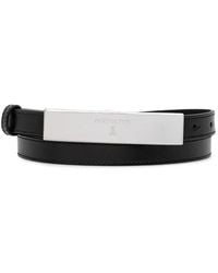 Patrizia Pepe - Logo-Engraved Plaque Belt - Lyst