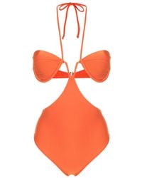 Adriana Degreas - Logo-charm Cut-out Swimsuit - Lyst