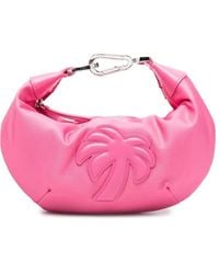 Palm Angels - Schultertasche Mit Logo-Schild - Lyst