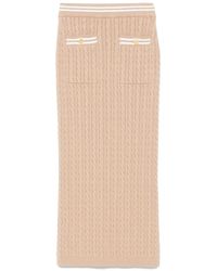 Alessandra Rich - ケーブルニットスカート - Lyst