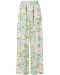 Moschino - Floral-Print Palazzo Pants - Lyst