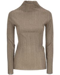 Fabiana Filippi - Fine-Knit Turtle-Neck Top - Lyst