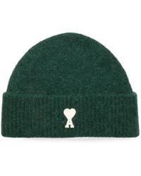 Ami Paris - Alpaca Beanie With Ami De Coeur - Lyst